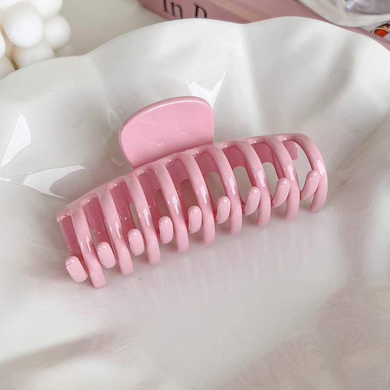 UXSL New Sweet Pink Series Hair Claw Acrylic Hairpin Geometry Barrette Crab Hair Clips Headwear for Womens Girl Hair Accessories