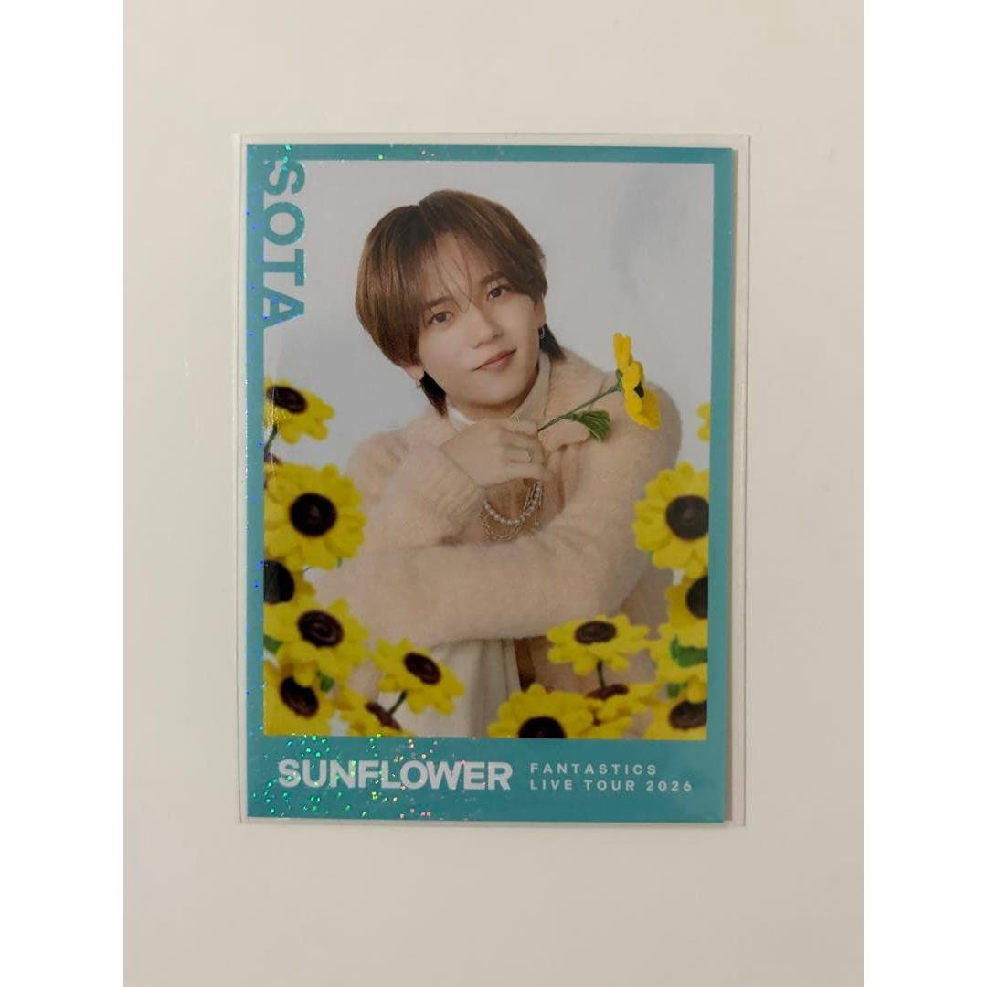 Used FANTASTICS SUNFLOWER Sota Nakajima Photoca Trading Card Sicle