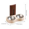 Double Cat Bowl, Multi-Function Raised Feeder Decoration Drinking Bowl Wall Mounted Watering