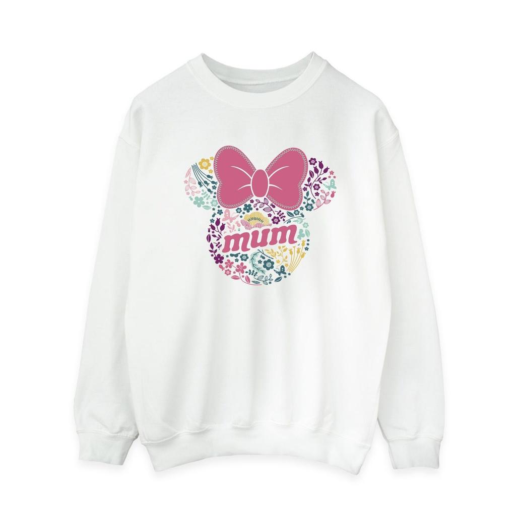Disney Womens/Ladies Mum Minnie Mouse Flower Sweatshirt