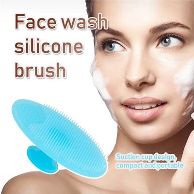 1pc Silicone Cleansing Brush Washing Pad Facial Exfoliating Blackhead Face Cleansing Brush Tool Soft Deep Cleaning Face Brush
