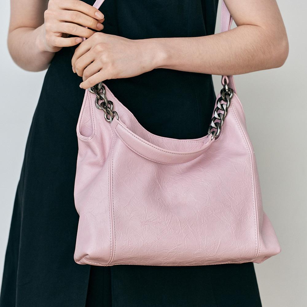 Wednesday Delight Wd_Crumple Shoulder Bag_Pink