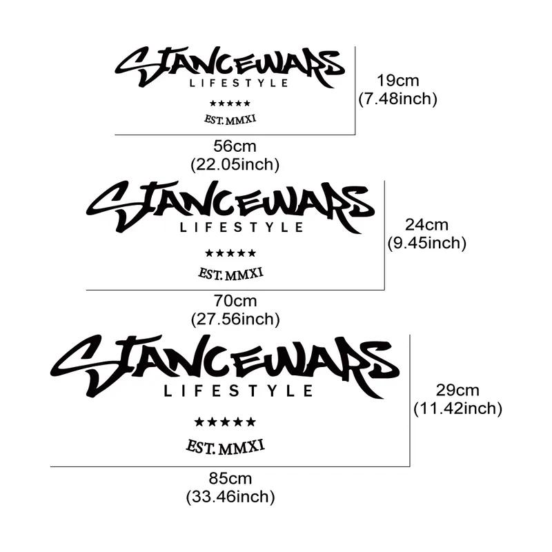 Stancewars JDM Car Windshield Banner Stickers Waterproof Automobiles Windscreen Vinyl Decals Car Styling Decoration Accessories