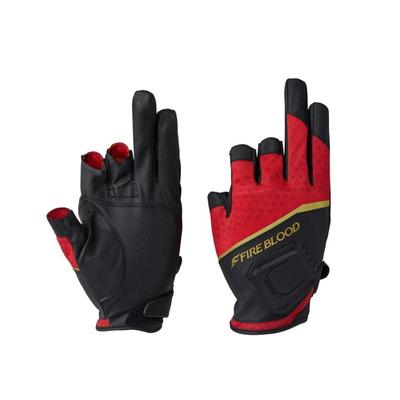 SHIMANO Limited Pro Magnet Quick Dry Gloves Cut Blood Red 2XL 3-piece GL-100X