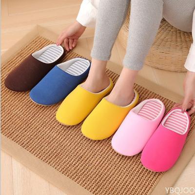 Fashion Women Slippers House Soft Home Cotton Slipper Winter Indoor Light Comfort Floor Shoes Men Silence Slides Bedroom Japanese Style