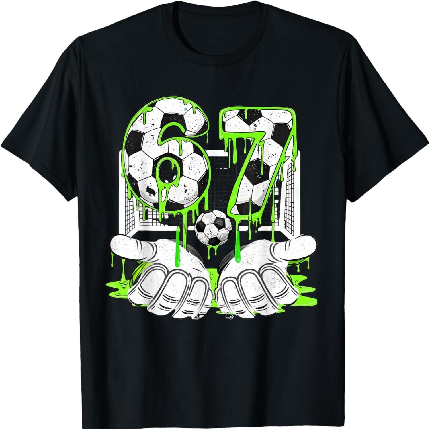 67 Soccer Drip Six Seven Soccer Drip Boys Youth Soccer T-Shirt S разноцветный