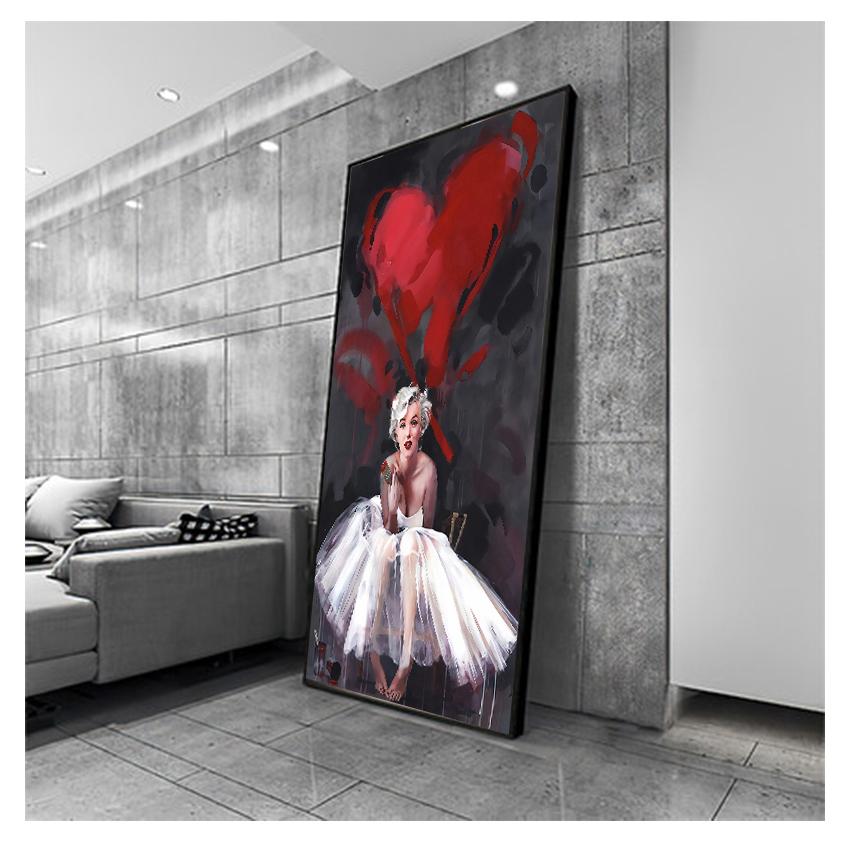 Poster Wall Pictures For Living Room Wall Art Home Decoration Modern Abstract No Frame  Marilyn Monroe Print Quotes Canvas