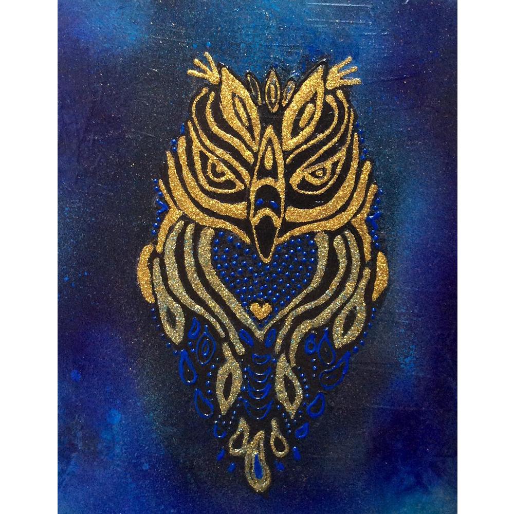 Full Square Diamond Painting Portrait Colorful Animal Diamond Embroidery Wolf Owl Panther Picture of Rhinestones Stitch Cross Christmas Decoration