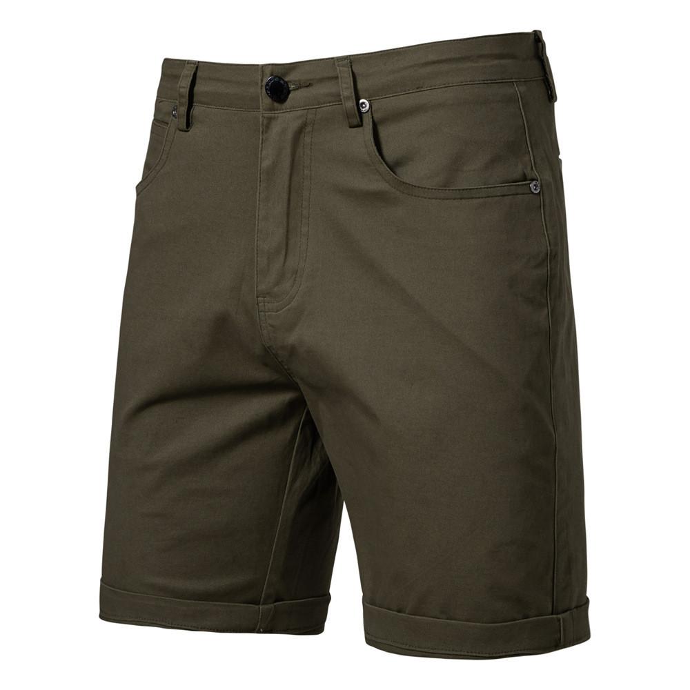Cotton Casual Shorts For Men With Multiple Pockets Summer Slim Fit For Teenagers