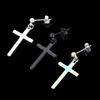 Herren Koreanischer Punk Edelstahl Damen Creolen Mode Schmuck Quaste Kristall Hängeohrringe
