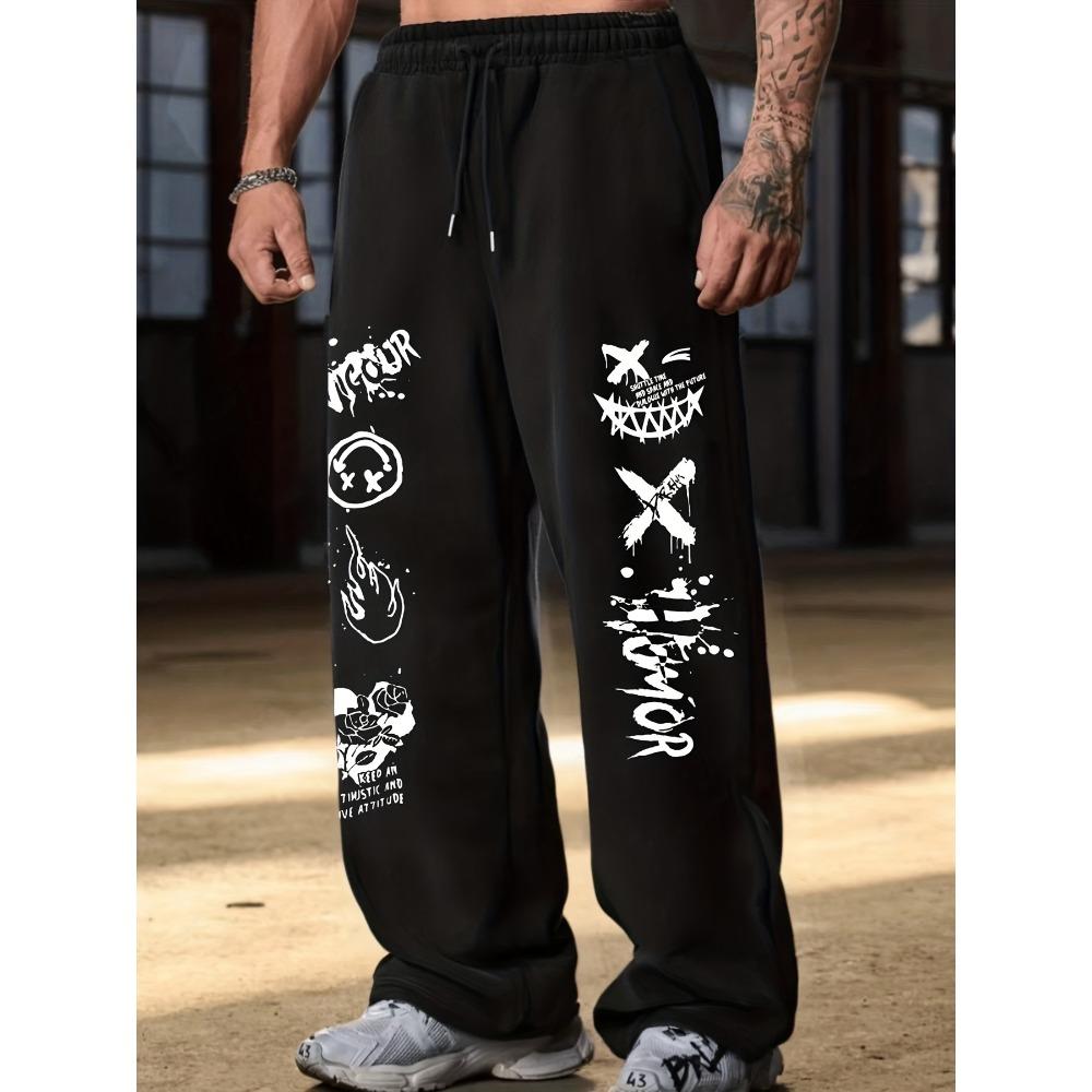 

Men s Versatile Solid Color Drawstring Loose Casual Sports Pants, Spring and Autumn Men s Outdoor Home Casual Pants XXL