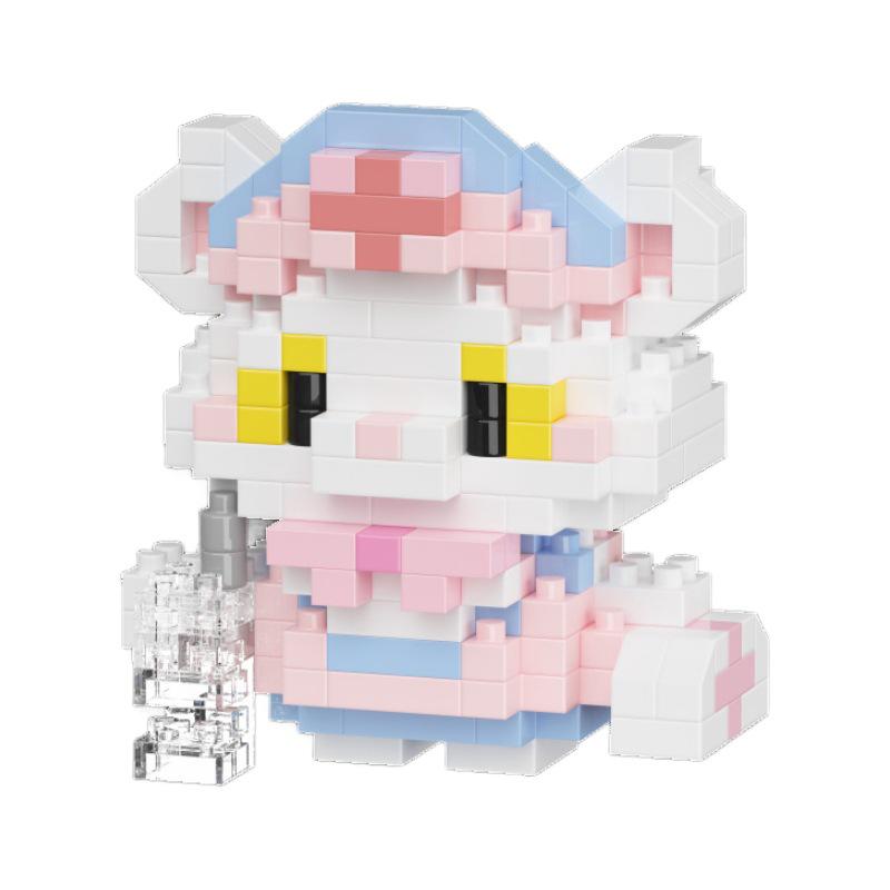 Meow Woof Paradise Daji Plush Toy & Educational Building Blocks for Kids, Lego Compatible