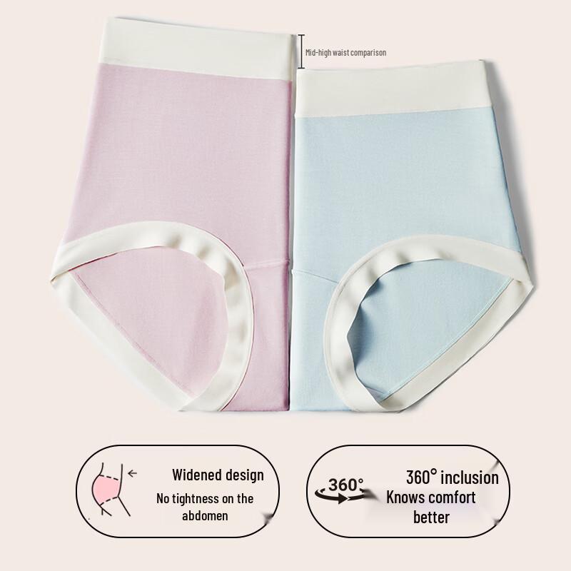 Women's Modal Antibacterial High-Waist Briefs 3-Pack