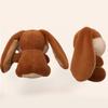 Fashionable Rabbit Shaped Keyring Long Eared Plush Bunnys Bag Pendant Keychain Handbag Accessory for Animal Lovers