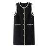 2026 Spring Black Lace Sleeveless Dress - French High-End Style