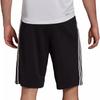 adidas Solid Color Logo Letter Stripe Print Elastic Waist Straight Leg Shorts Men Shorts Black H20839