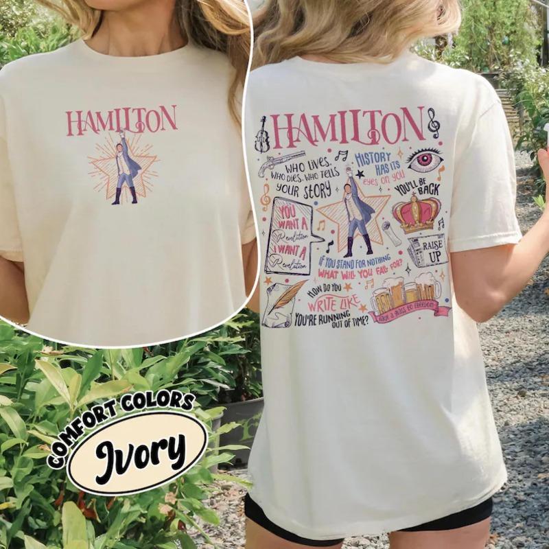 Hamilton Musical Quote Shirt, Lin Manuel Miranda Inspired Revolutionary Line Tee, Vintage American Broadway Musical Fan Gift S