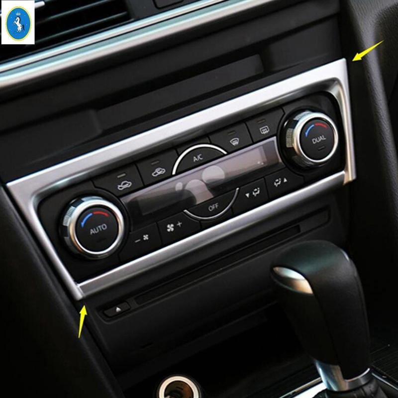 Matte Window Lift Button / Steering Wheel / Gear Shift / Air Outlet Vent Cover Trim For Mazda 3 2017 2018 Interior Accessories