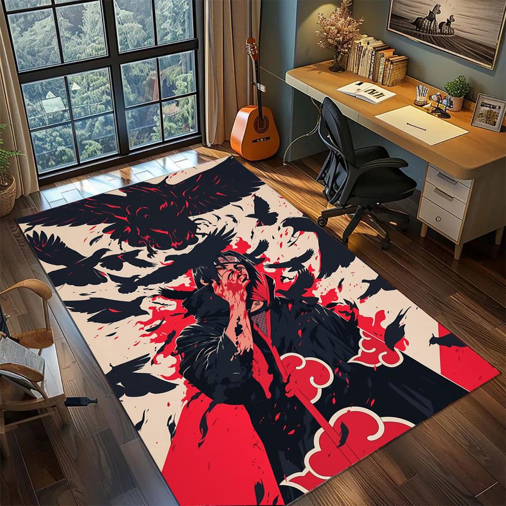 Itachi Uchiha Carpet Daily Household Use, Non Slip Washable Large Area Floor Mat Rug Gamer Bedroom.-TING