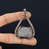 Silver Sheen Obsidian Gemstone Pure Copper Wire Wrapped Handmade Pendant Jewelry For Gift