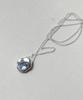 Alleun Silver 925 Asymmetrical Natural Pendant Chain Necklace