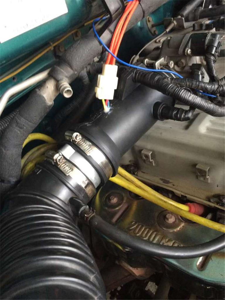 12V 16.5A Car Electric Turbine Power Turbo Charger Boost Bold Lines w/Controller