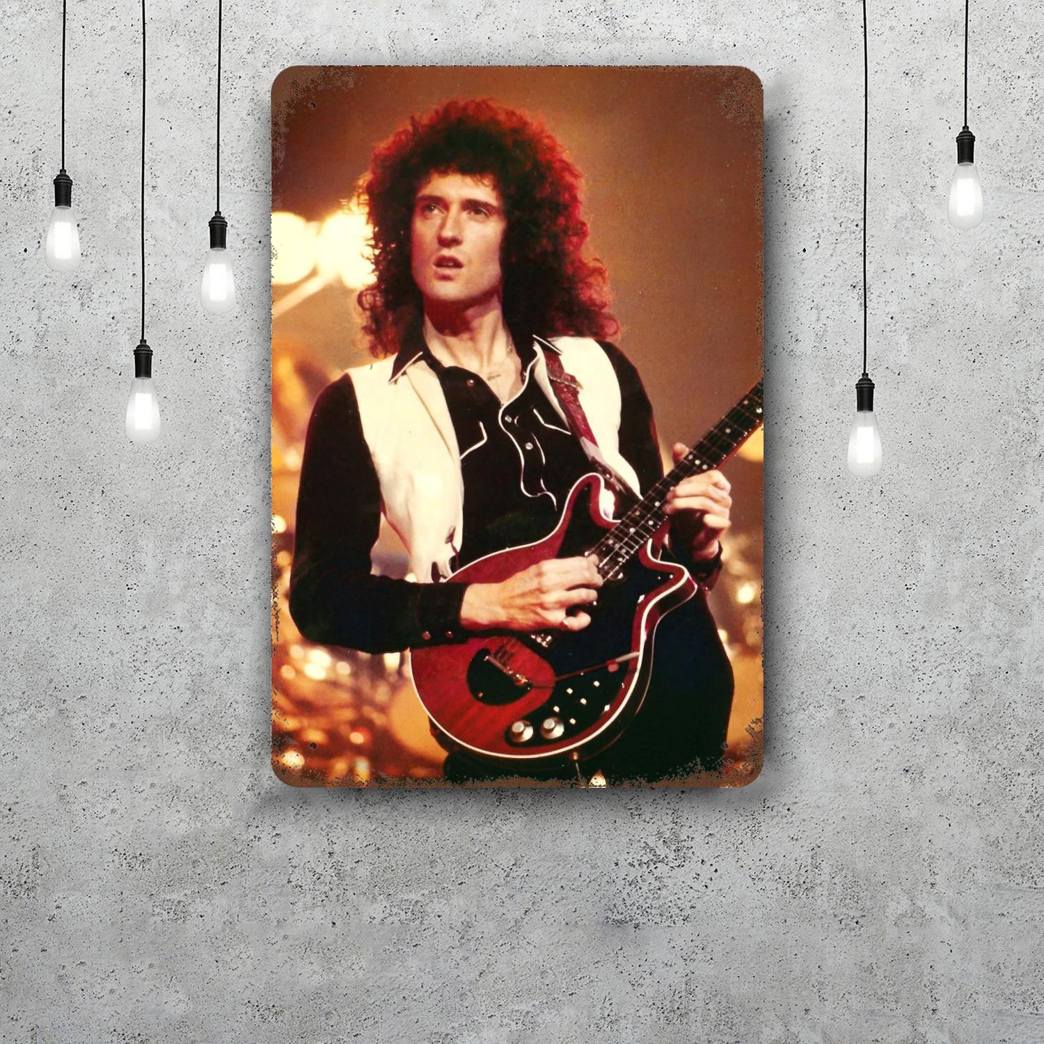 

brian may Metal Signs wall decor Vintage Tin Signs Captain Metal Poster Decor for Bar Pub Club Wall Decoration 20x30cm（7.8x11.8inch）