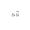 Korean Style Minimalist Fashion Six Claw Zircon Crown Stud Earrings For Women