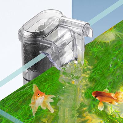 Akvarium Häng På Filter Minifilter Akvarium Usb Strömgränssnitt 2.5W Flöde 250H/L Lämpligt För Akvarier Under 30Cm