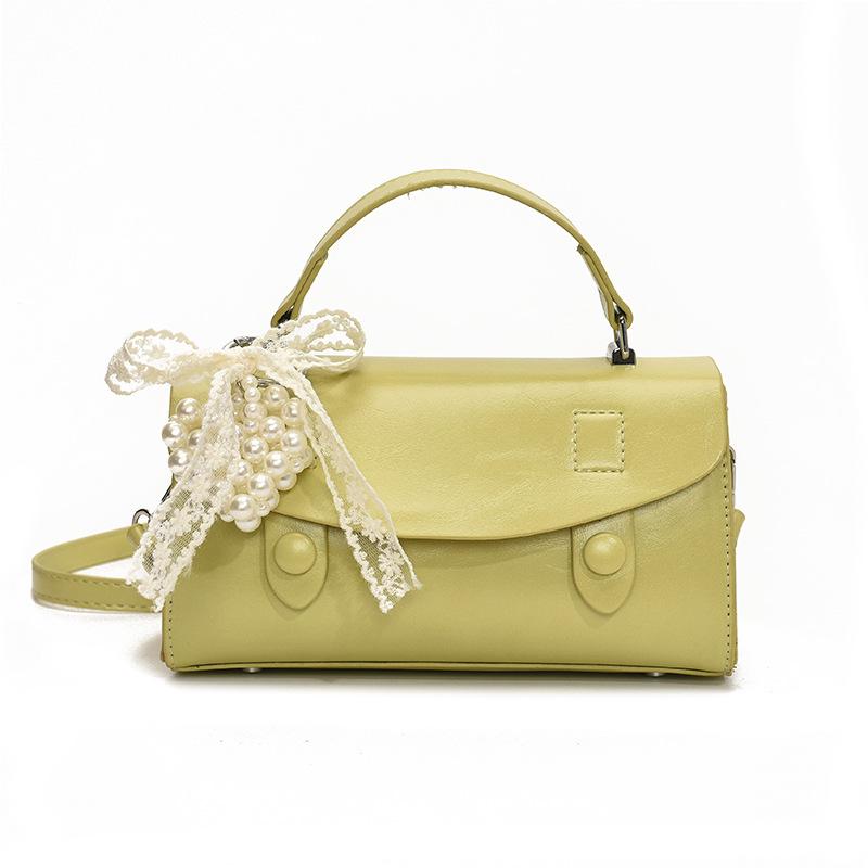 Commuter Portable Small Square Bag Women's New Solid Color Fashion Casual Versatile Shoulder Messenger Bag