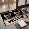 40*60cm Bathroom Carpet Non-slip Door Carpet Creativity Beagle Floor Mat  Home Decor