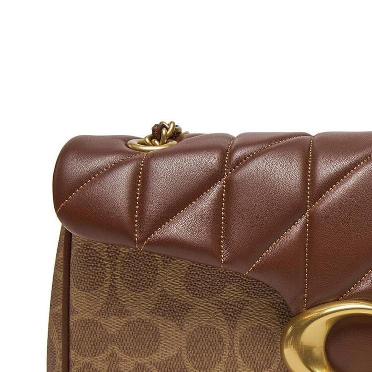 Coach Tabby 26 Magnetic Closure Leather Shoulder Crossbody Bag Medium Women Bags Brown CY815-B4N4