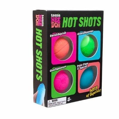 NeeDoh Teenie Cool Cats Squishy Cat Stress Relief Toy Set, Mini Sensory Fidget Toys
