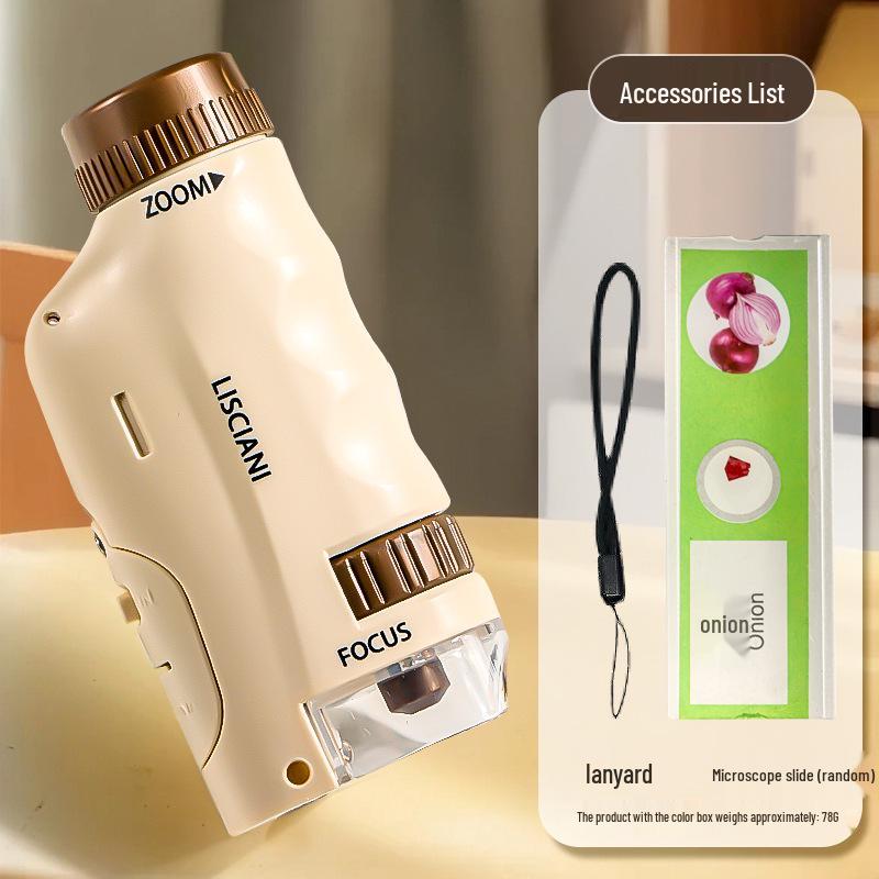 HD Portable Handheld Microscope Science Kit for Primary & Middle School Students