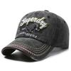 Spring and Autumn New Eagle Embroidered Hat Washed Old Alphabet Baseball Cap Retro Versatile Men's and Women's Contrasting Hat