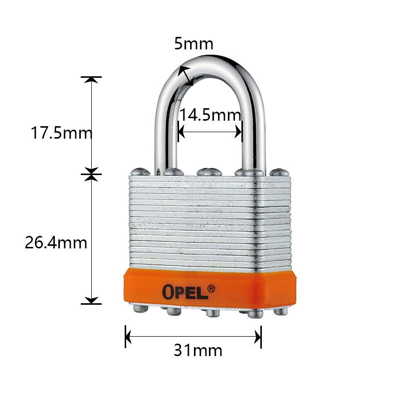

1 шт. Ламинированный стальной навесной замок с ключом, навесные замки с одинаковым ключом с длинной дужкой, наружные навесные замки, набор замков с ключами