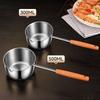 Stainless Steel Mini Butter Warmer Thickened Oil Pouring Spoon Mini Cooking Pot  Milk