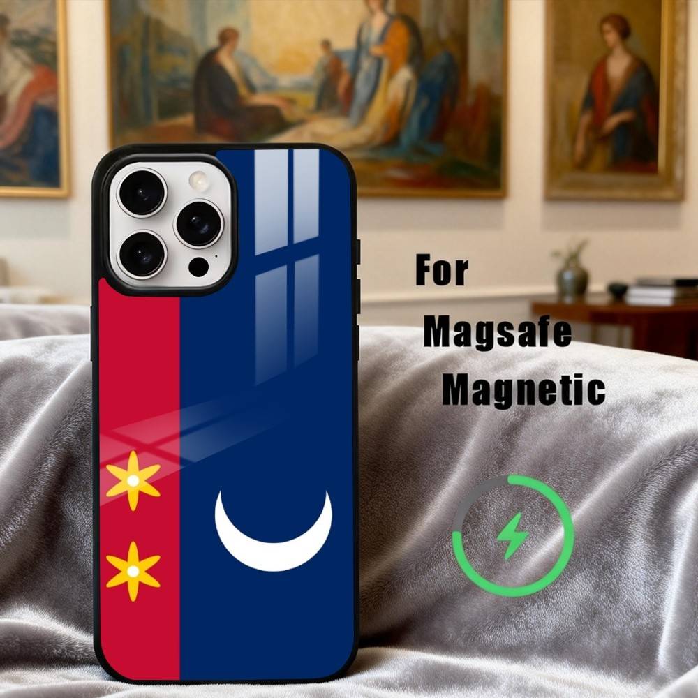 

N-Nation F-Fllag Mayotte Phone Case For iPhone17,16,15,14,13,12,11 Plus,Pro Max Magnetic For Magsafe Wireless Charging iphone16e
