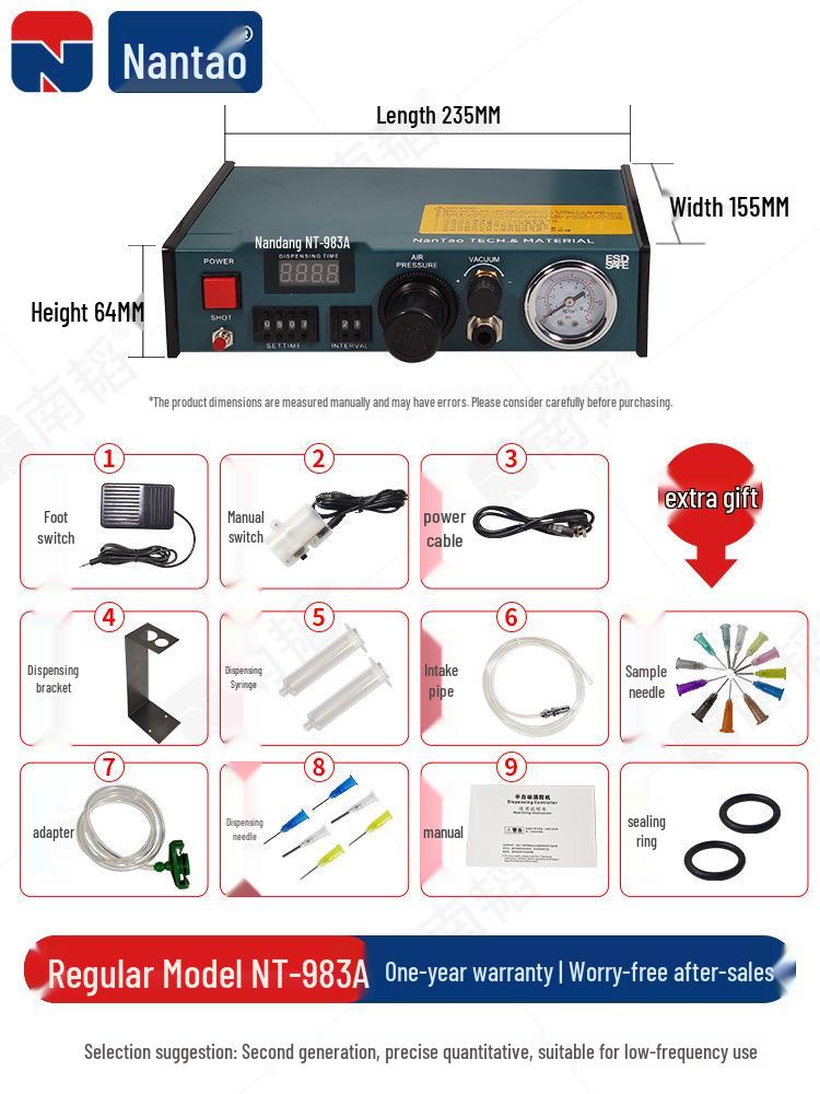 Nan Tao 982 Automatic Pneumatic AB Glue and Silicone Dispensing Machine