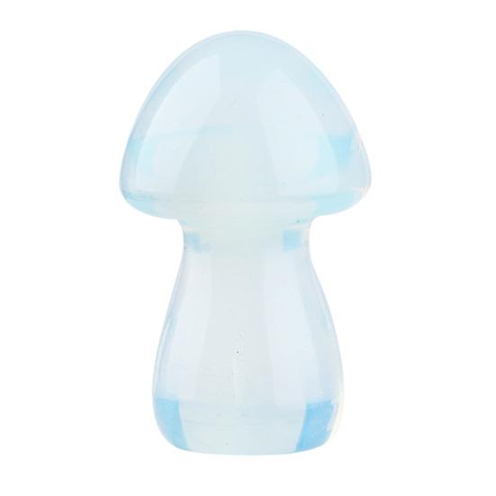 Mini Mushroom Gemstone Sculpture Cute Natural Healing Stone Polished Mushroom Figurine for Home Crafts Flower Pot Decor Gifts for Women Men