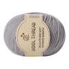 Medium-Thick Cashmere Wool Yarn for Hand-Knitted Baby and Child Scarves and Sweaters, with Knitting Needles.