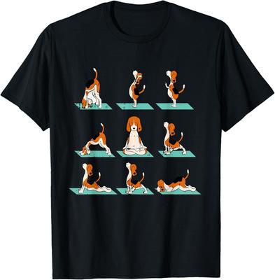 Lustiger Hunde-Yoga-Pose-Liebhaber Namaste Geschenk Fitness-Outfit Geschenk Unisex T-Shirt