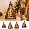 Christmas Scene Tabletop Figurine, Holiday Religious Decoration for Home Shelf Mantel