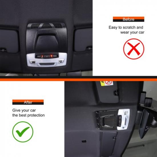 Carbon Fiber Roof Reading Light Panel Trim Sticker For Toyota Supra -2024