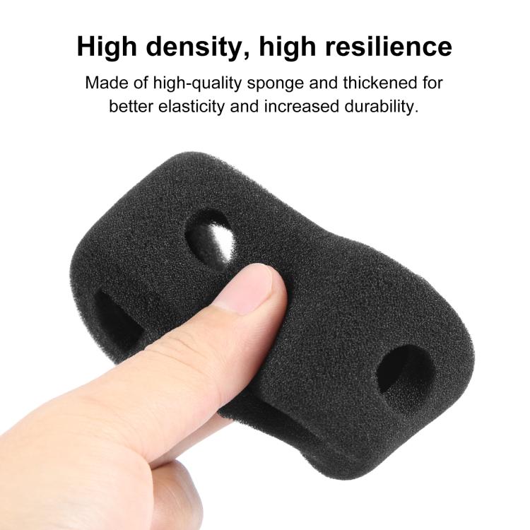 For DJI Osmo Action 4 / 3 PULUZ High Density Foam Windshield (Black)