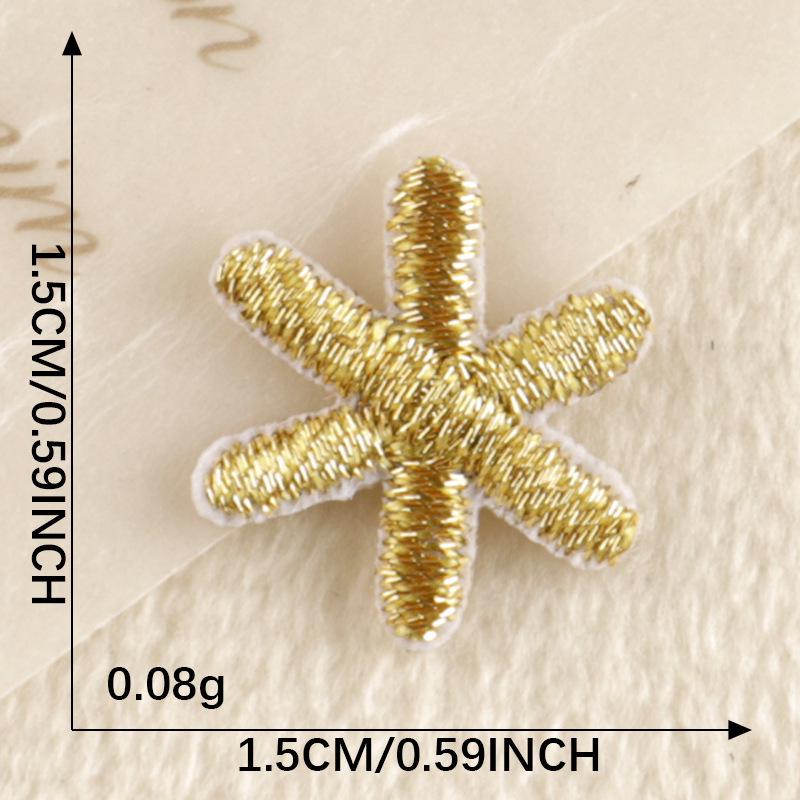 Star and Heart Embroidery Patch - Korean-Style Clothing DIY Accessory