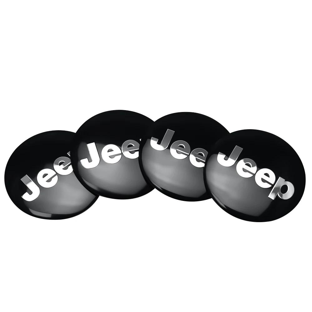 For Jeep 60mm Car Wheel Center Hub Cap Logo Tyre Rims Badge Cover For Jeep Wrangler Jk Renegade Compass Grand Cherokee Gladia