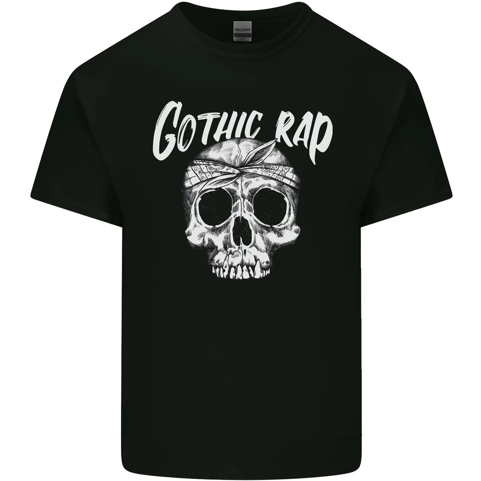 Gothic Rap Skull Hip Hop Music Gangster Kids T-Shirt Childrens M