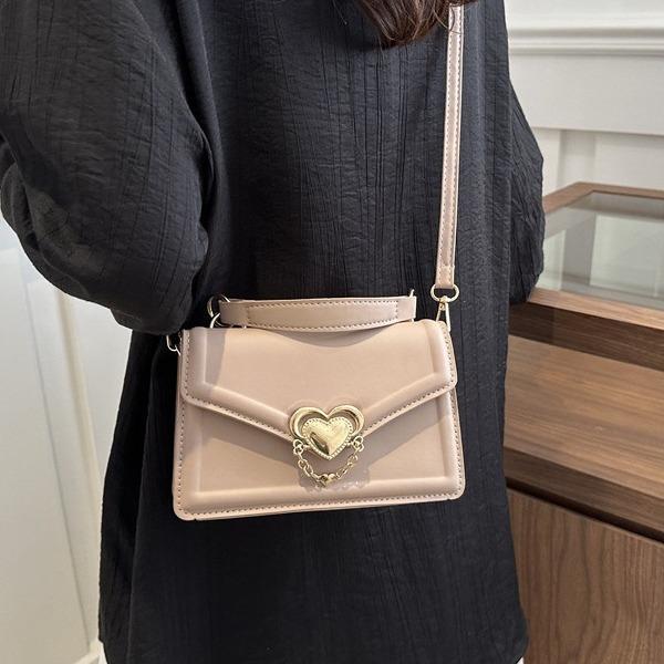 Trendy chain small square bag, Korean version, simple and fashionable, crossbody bag, shoulder bag, women's bag, casual and versatile
