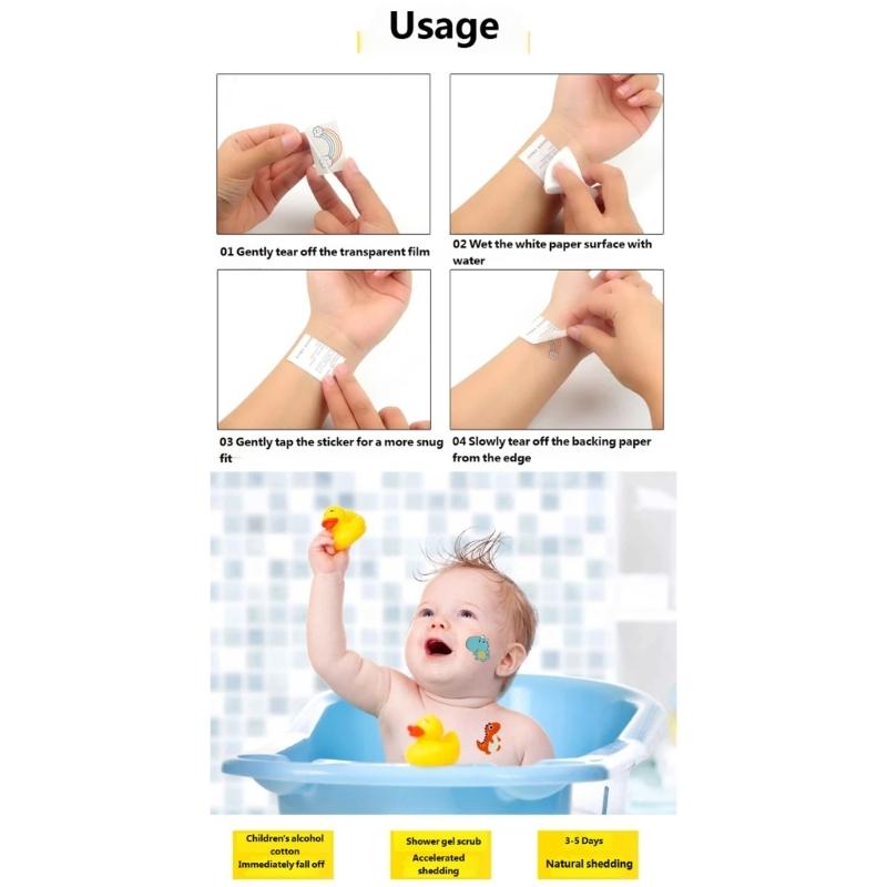 Pack of 10 Patrick' s Day Shamrock Tattooed Perfect for Sensitive Skin Easy Apply Waterproof Sticker for Celebration